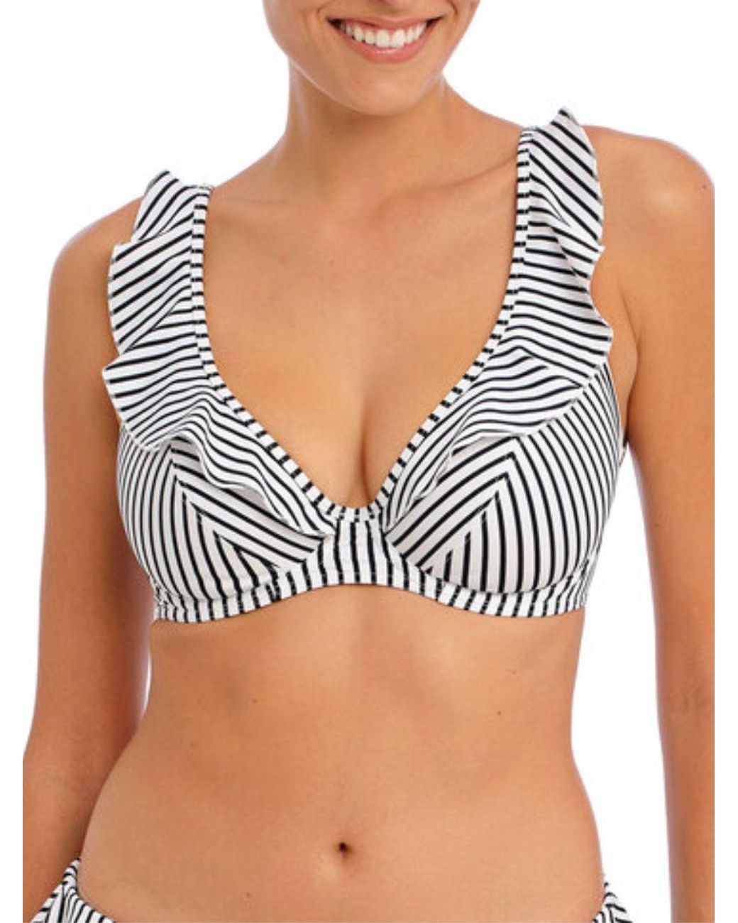 Freya Blue Jewel Cove High Apex Bikini Top