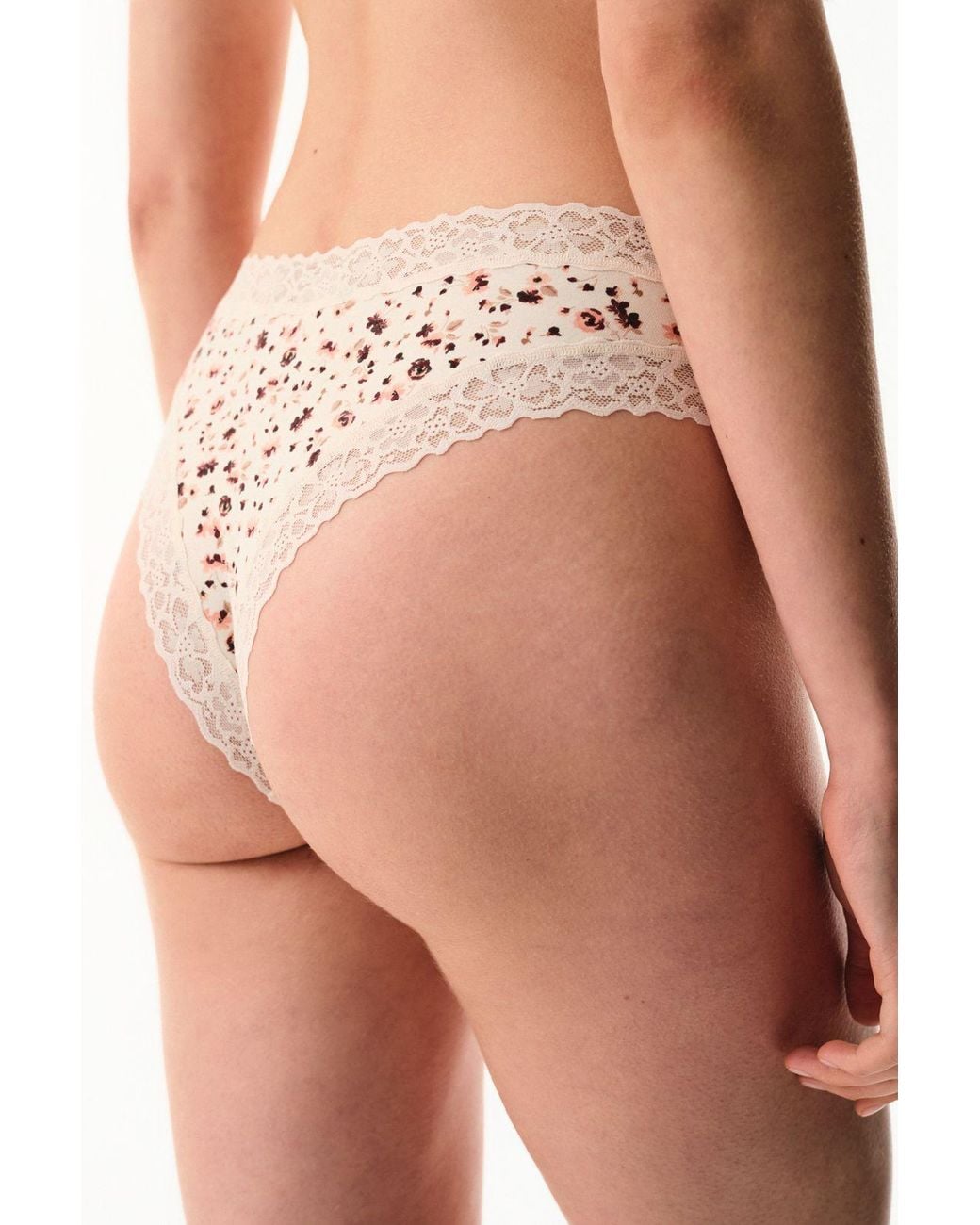 Penti Natural Relaxed Cotton Floral Brazilian Briefs