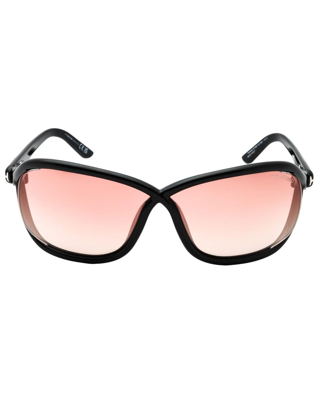 Tom Ford Pink Mirror Velvet Lens Shiny Sunglasses