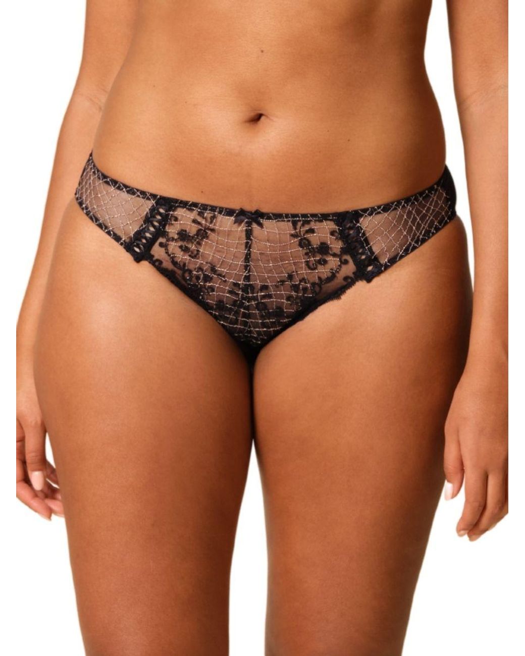Gossard Brown Lacage Brief