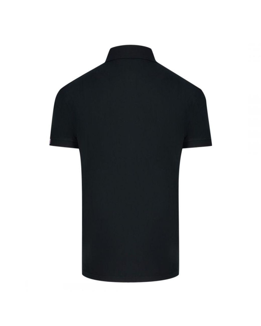 Aquascutum Check Pocket Black Polo Shirt Cotton for Men Lyst UK