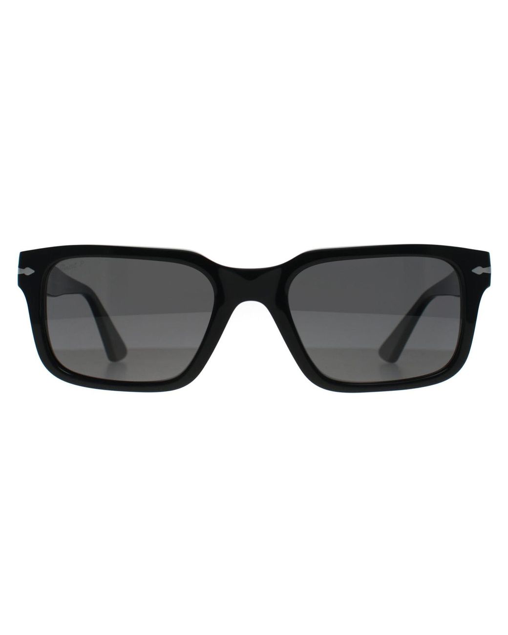 Persol Black Rectangle Dark Polarized Po3272S for men