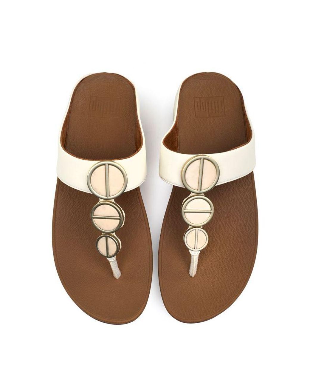 Fitflop White Halo Metallic Sandals