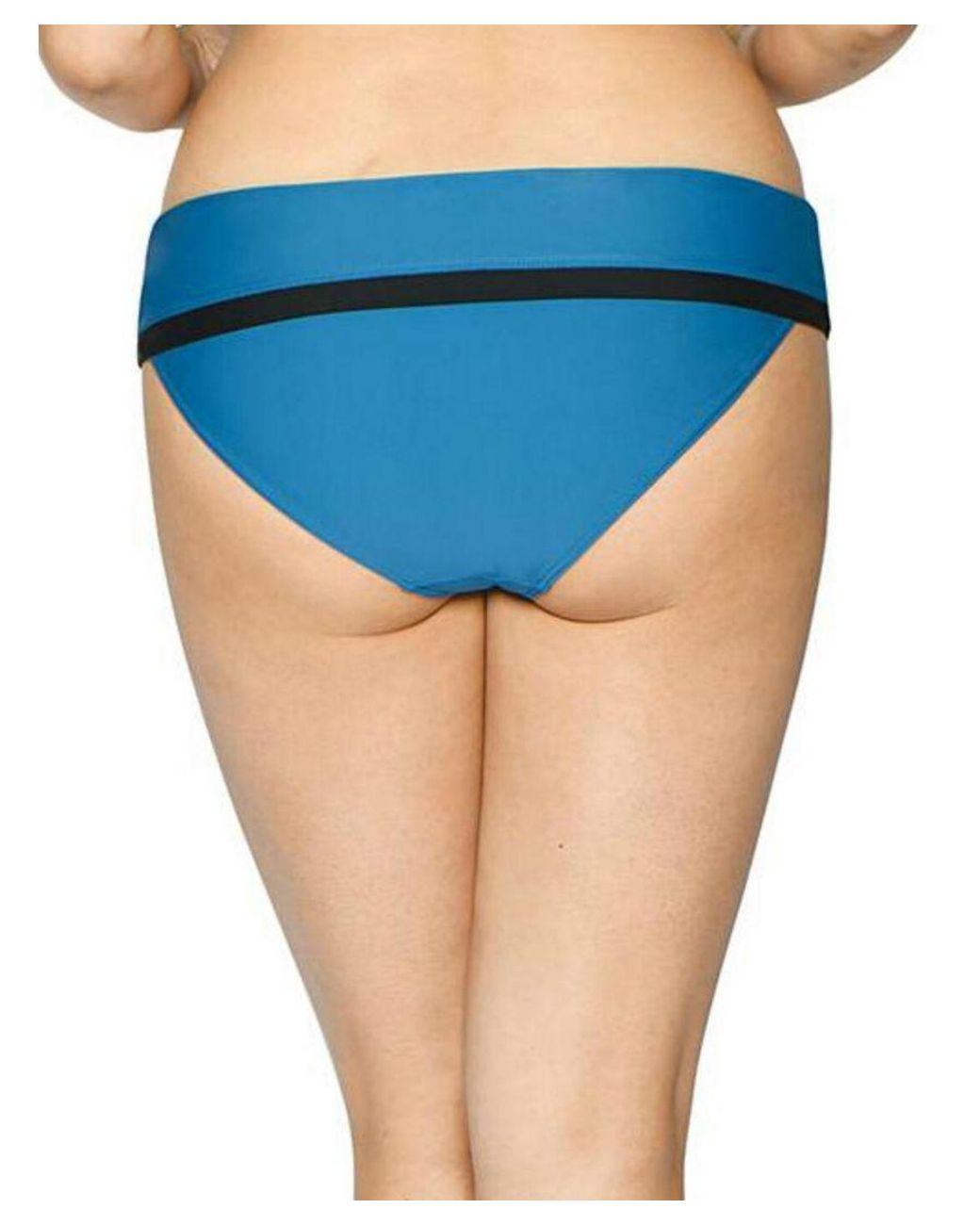Curvy Kate Blue Rock The Pool Foldover Bikini Brief