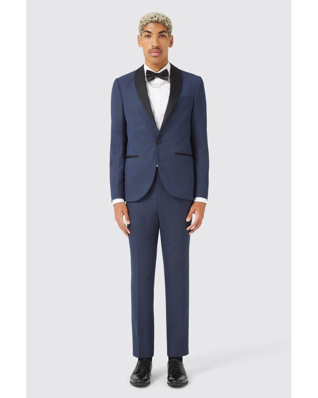 Twisted Tailor Blue Neale Jacquard Jacket Tt X Am for men