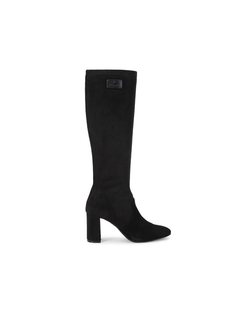 Kurt Geiger Suede Langley Knee Boots in Black Lyst UK
