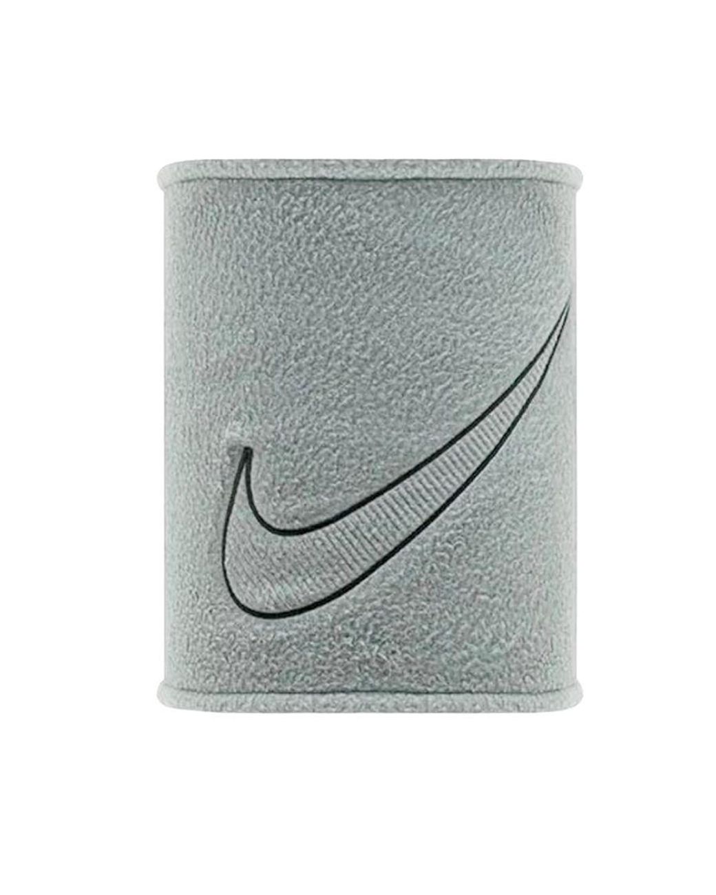 Nike Gray Fleece Ergonomic Neck Warmer