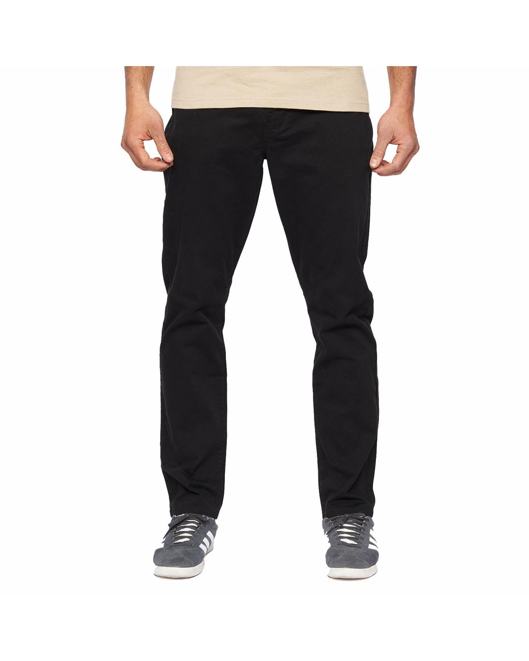 Duck and Cover Black Franztown Chinos (Slim Ft) for men