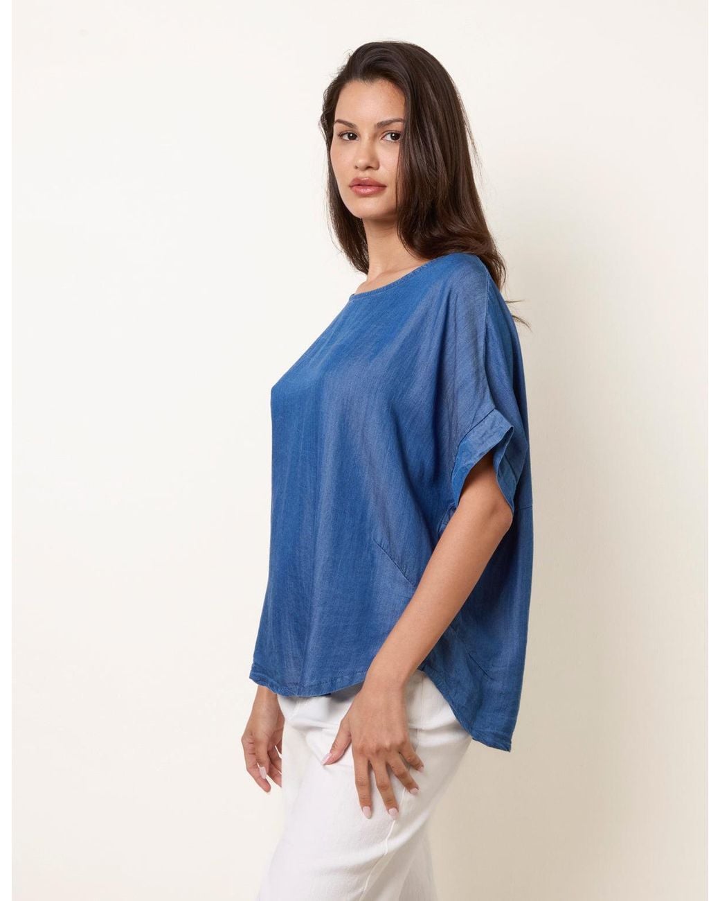 Blue Vanilla Blue Mid Denim Wash Top