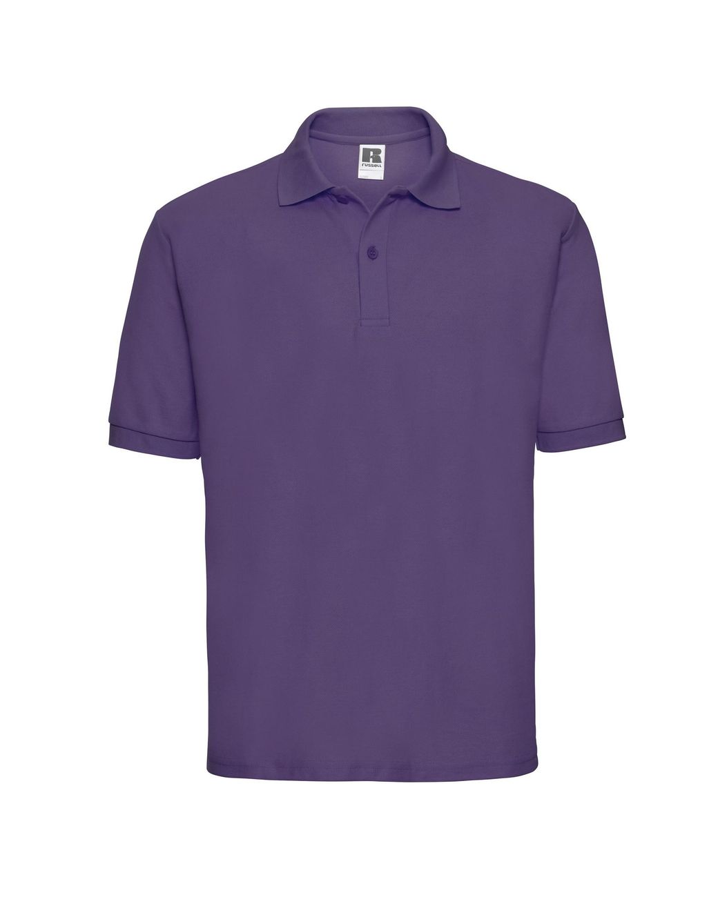 Russell Purple Polycotton Pique Polo Shirt for men