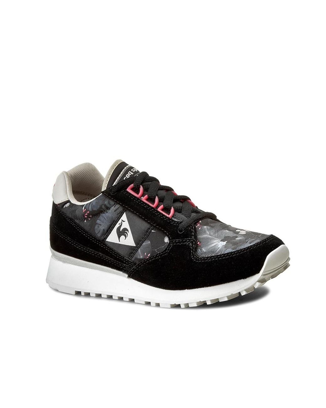 Le Coq Sportif Black Eclat Winter Floral Trainers