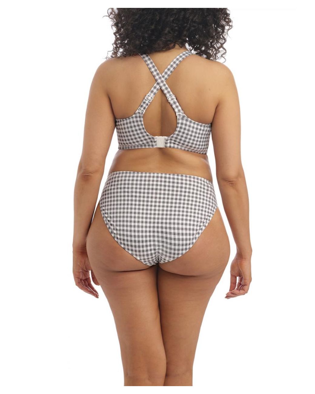 Elomi Gray Checkmate Bikini Brief Marl