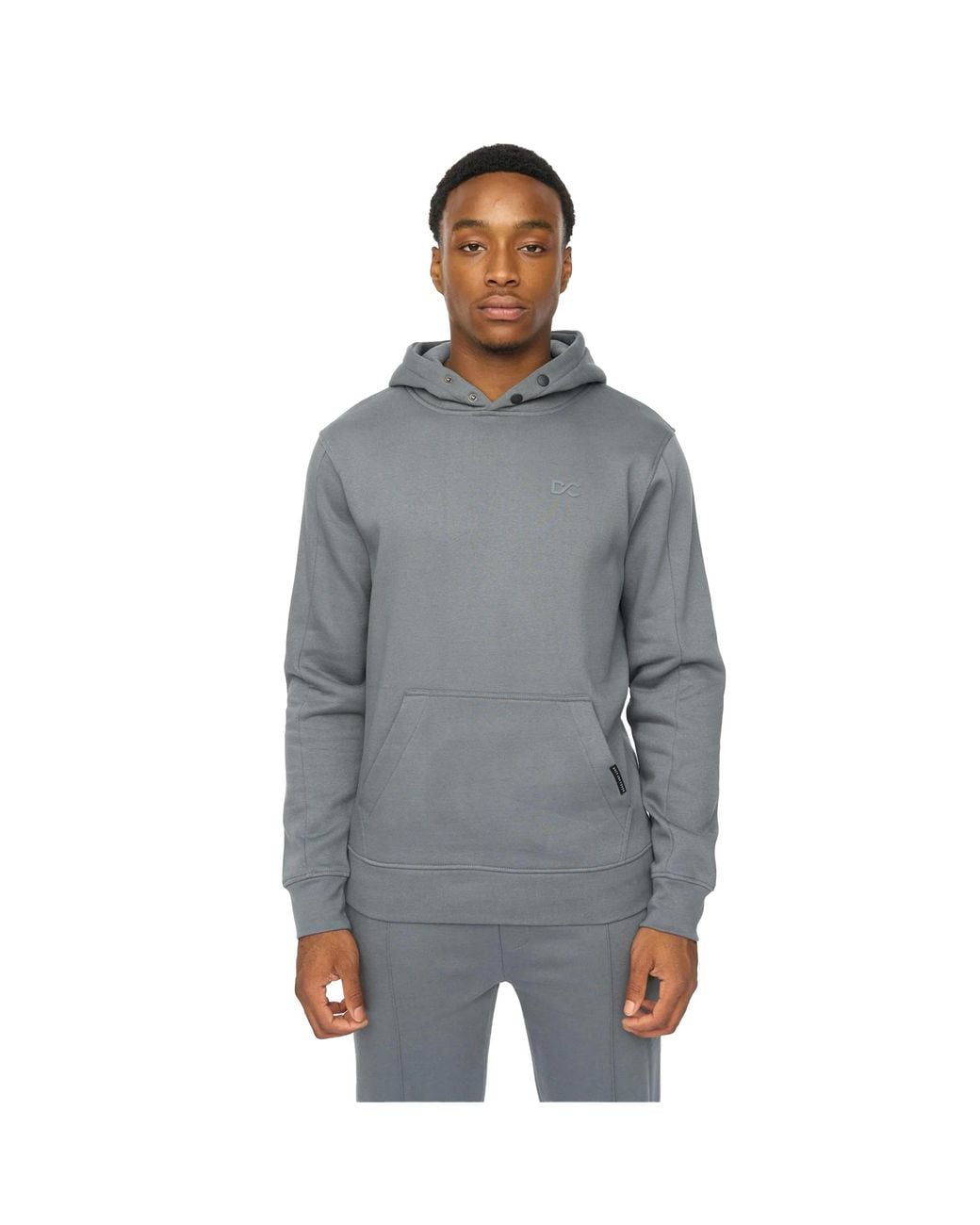 Duck and Cover Gray Chattamere Hoodie (Petrol) for men