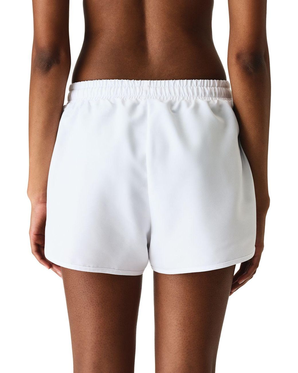 Penti White Mid-Waist Pull-On Board Shorts