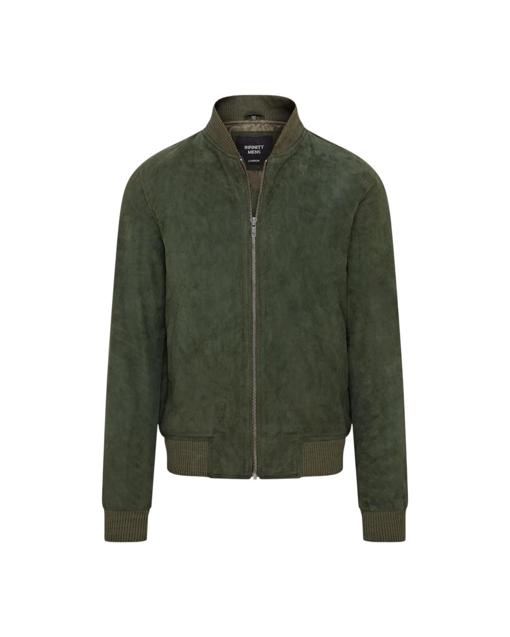 Infinity Leather Green Goat Suede Ma-1 Bomber Jacket-Antalya for men