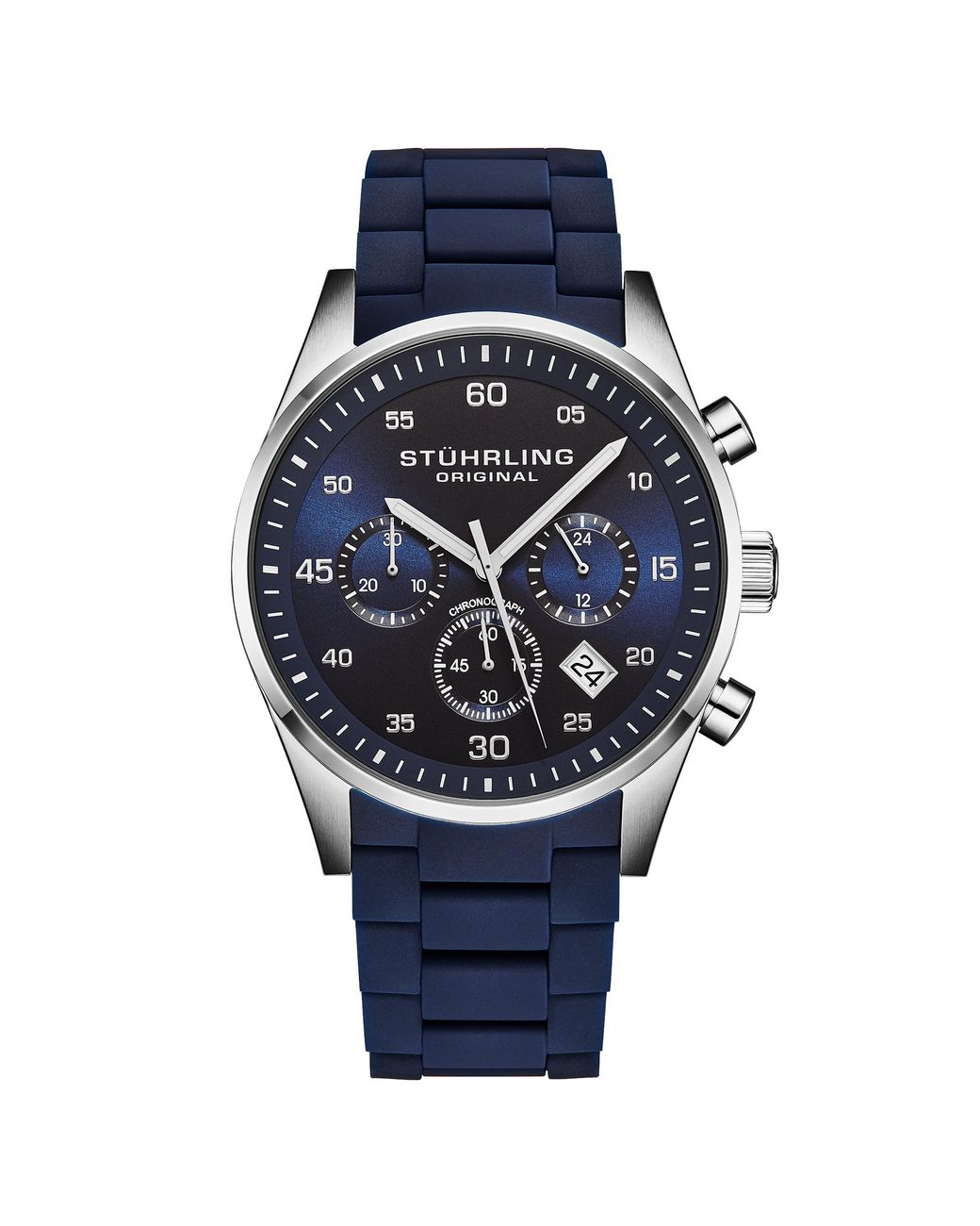 Stuhrling Blue Velocity 4076 Quartz 43Mm for men