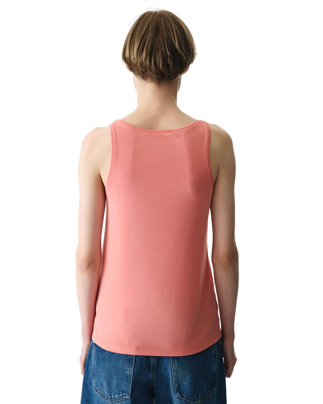 Penti Red Sleeveless Knit Bodysuit With U Neckline