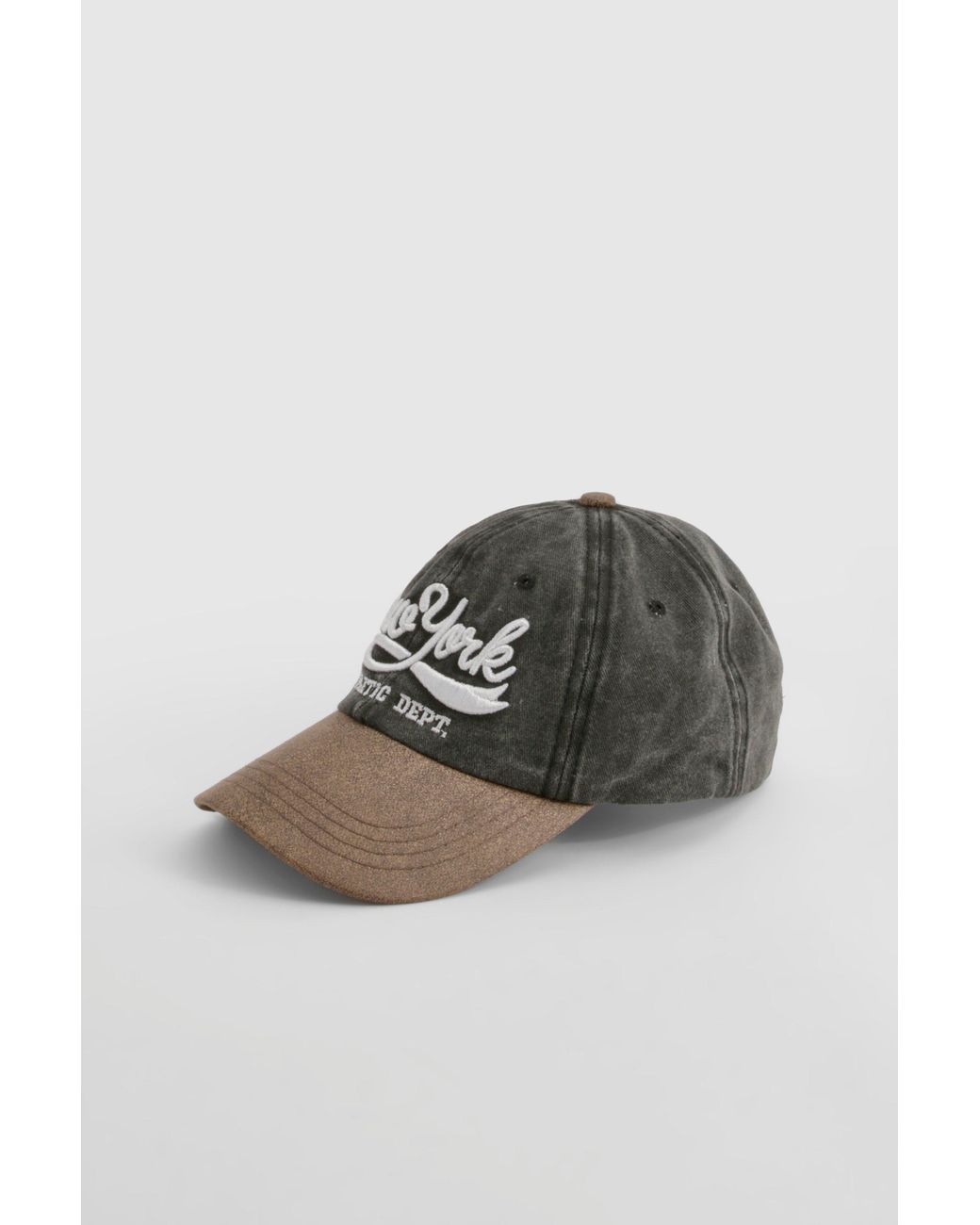 Boohoo Black New York Embroidered Baseball Cap