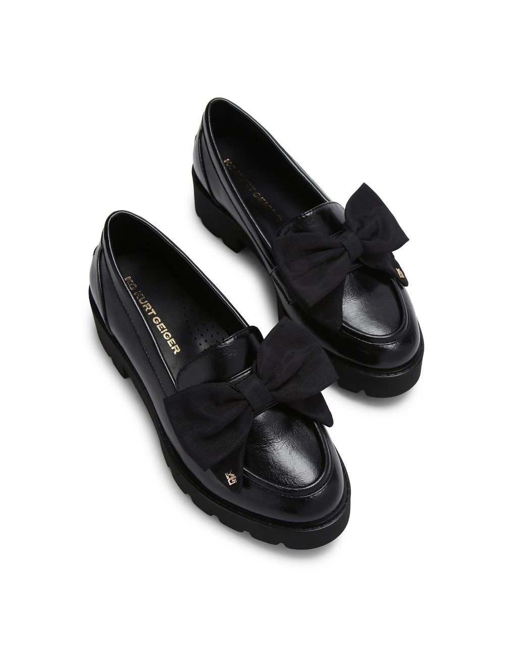 KG by Kurt Geiger Black Maple Bow Loafers