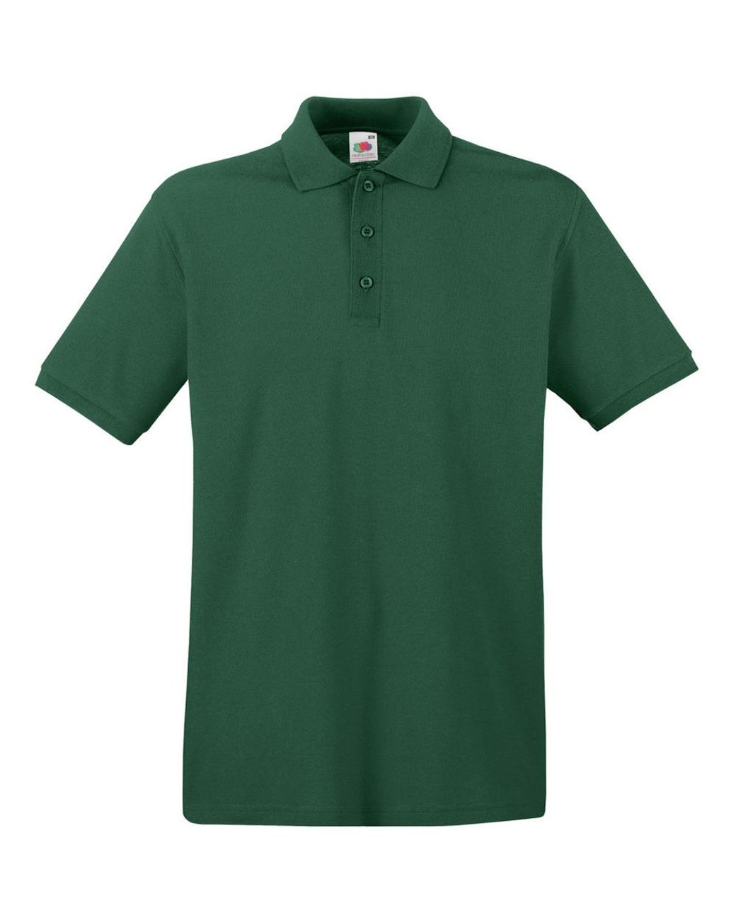 Fruit Of The Loom Green Premium Short Sleeve Polo Shirt for men