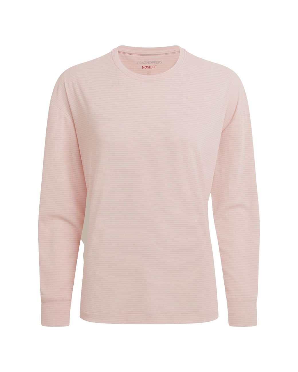 Craghoppers Pink Ladies Nosilife Long-Sleeved T-Shirt (Sherbert Dip)