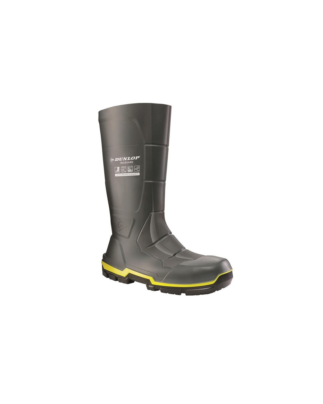 Dunlop Black Metguard Safety Wellington Boots for men