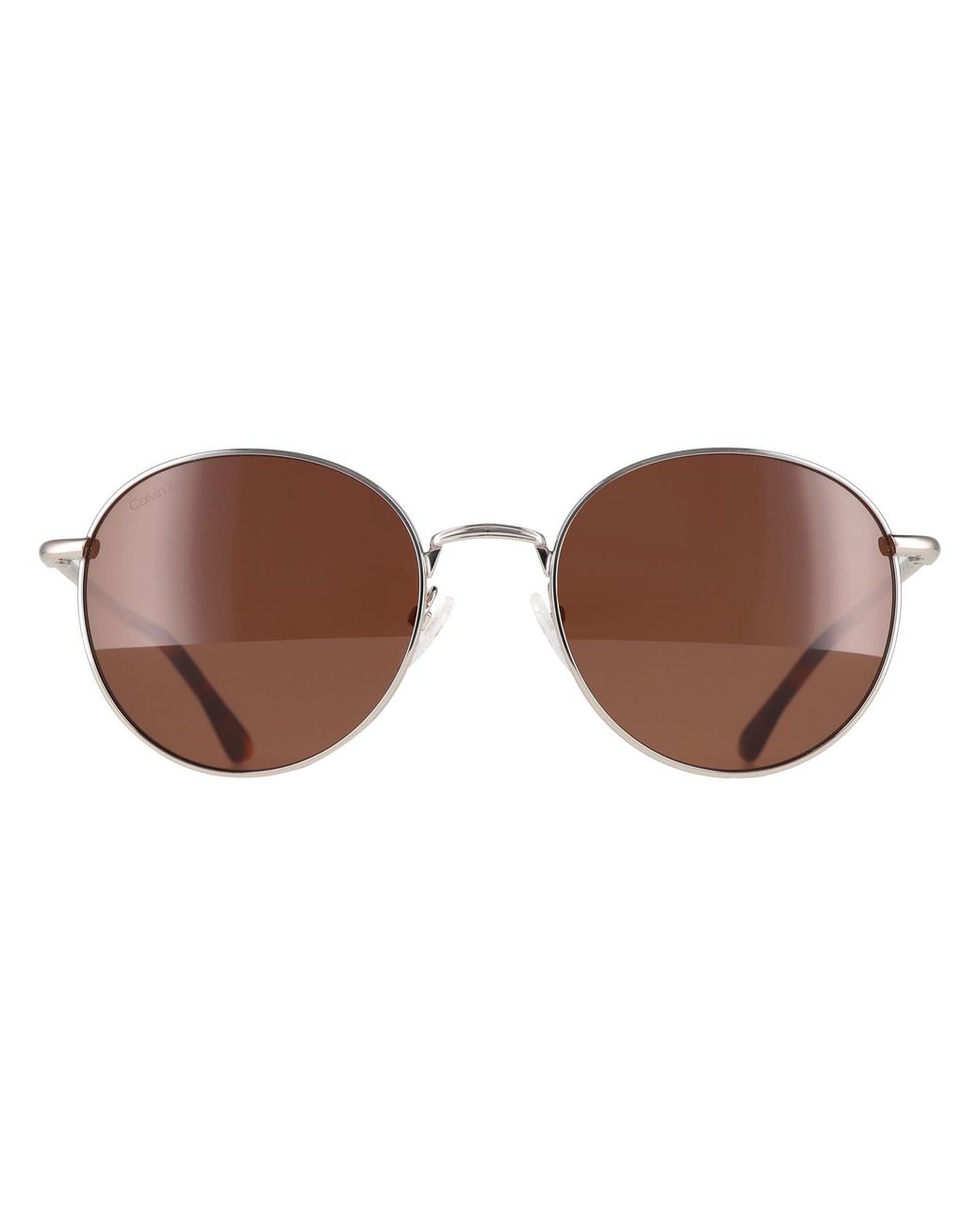 Calvin Klein Brown Round Dark Ck21127S Metal