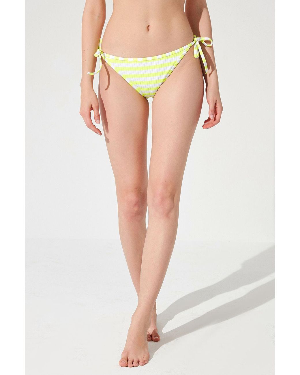 Penti Multicolor Striped Low-Waist Tie-Side Bikini Bottoms