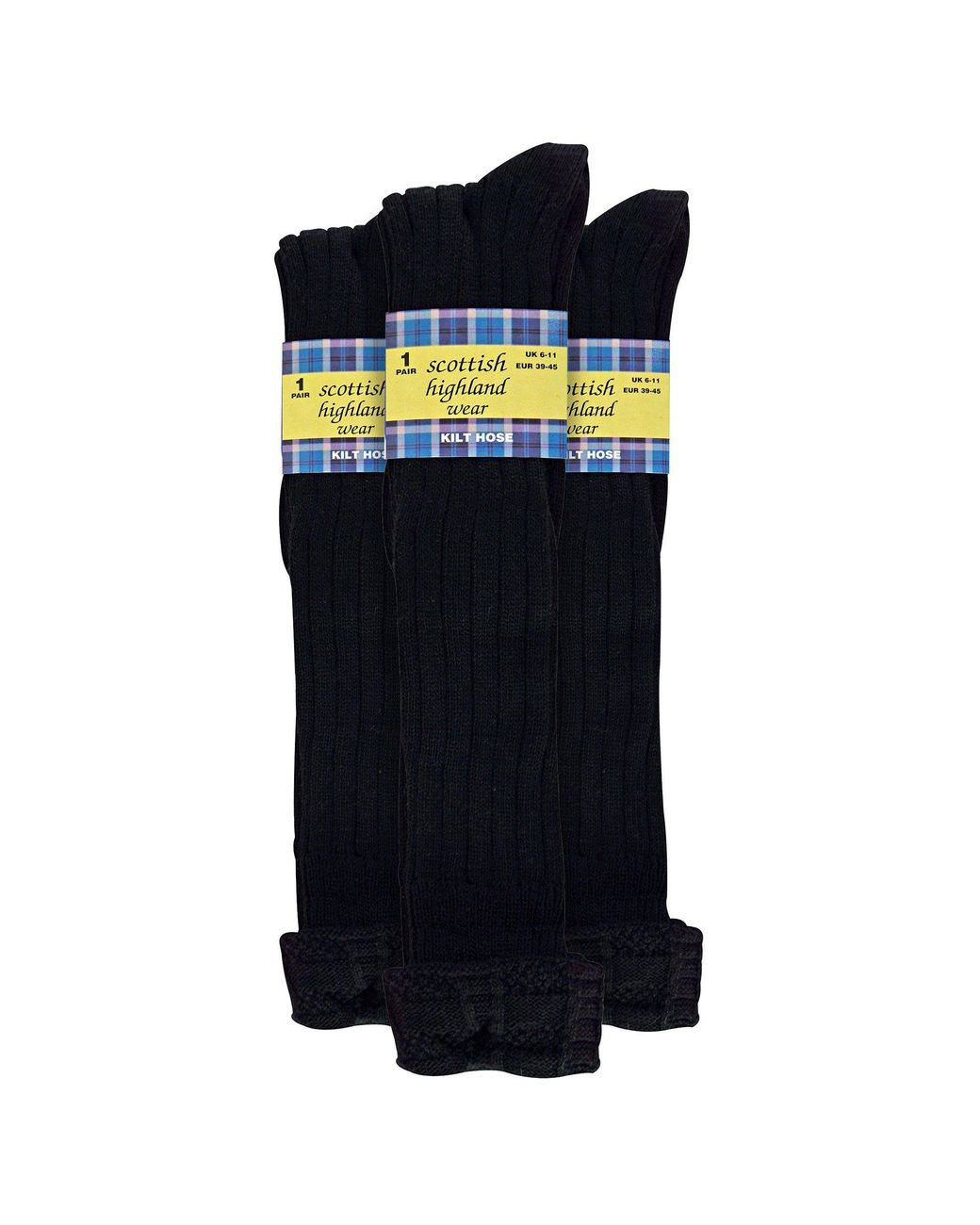 Sock Snob Blue 3 Pack Wool Kilt Socks for men
