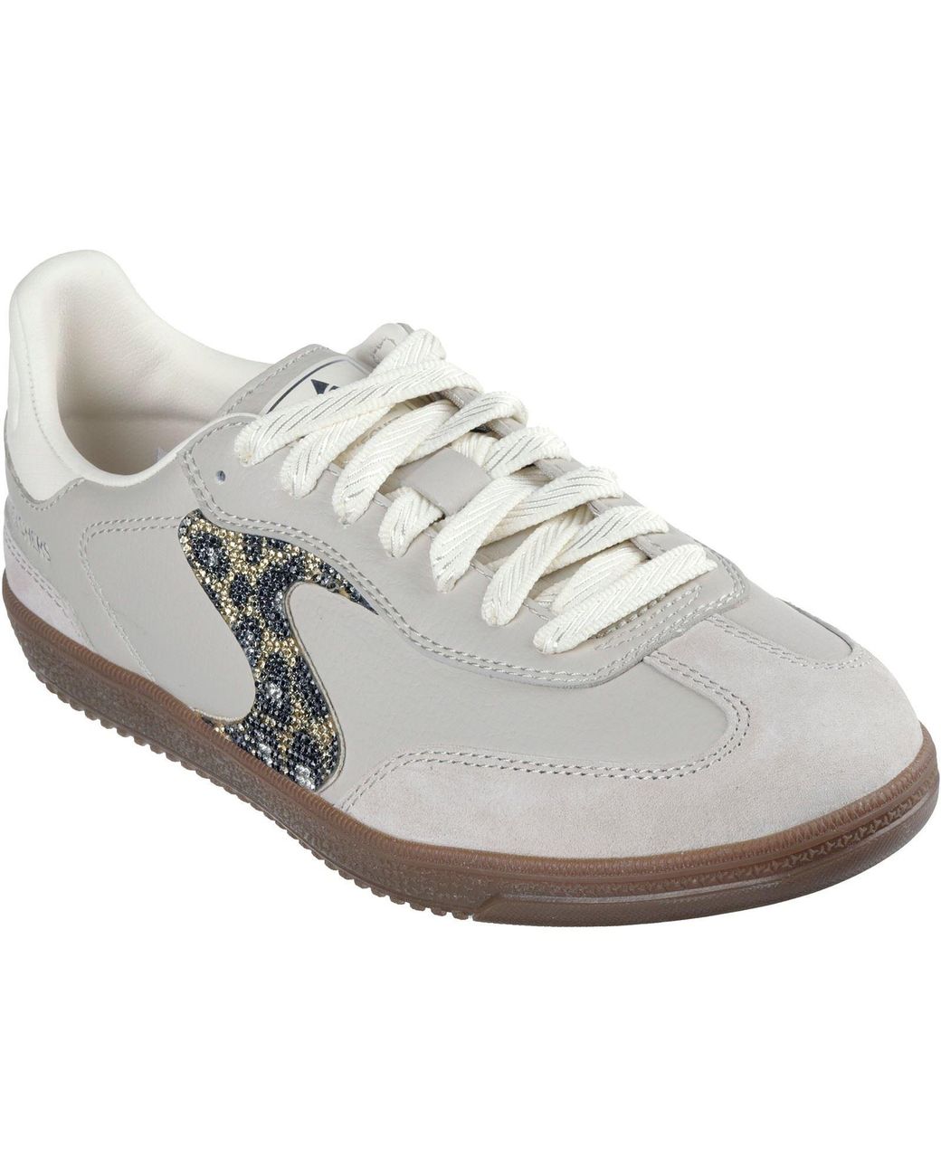 Skechers White Hotshot Shimmering Spots Trainers