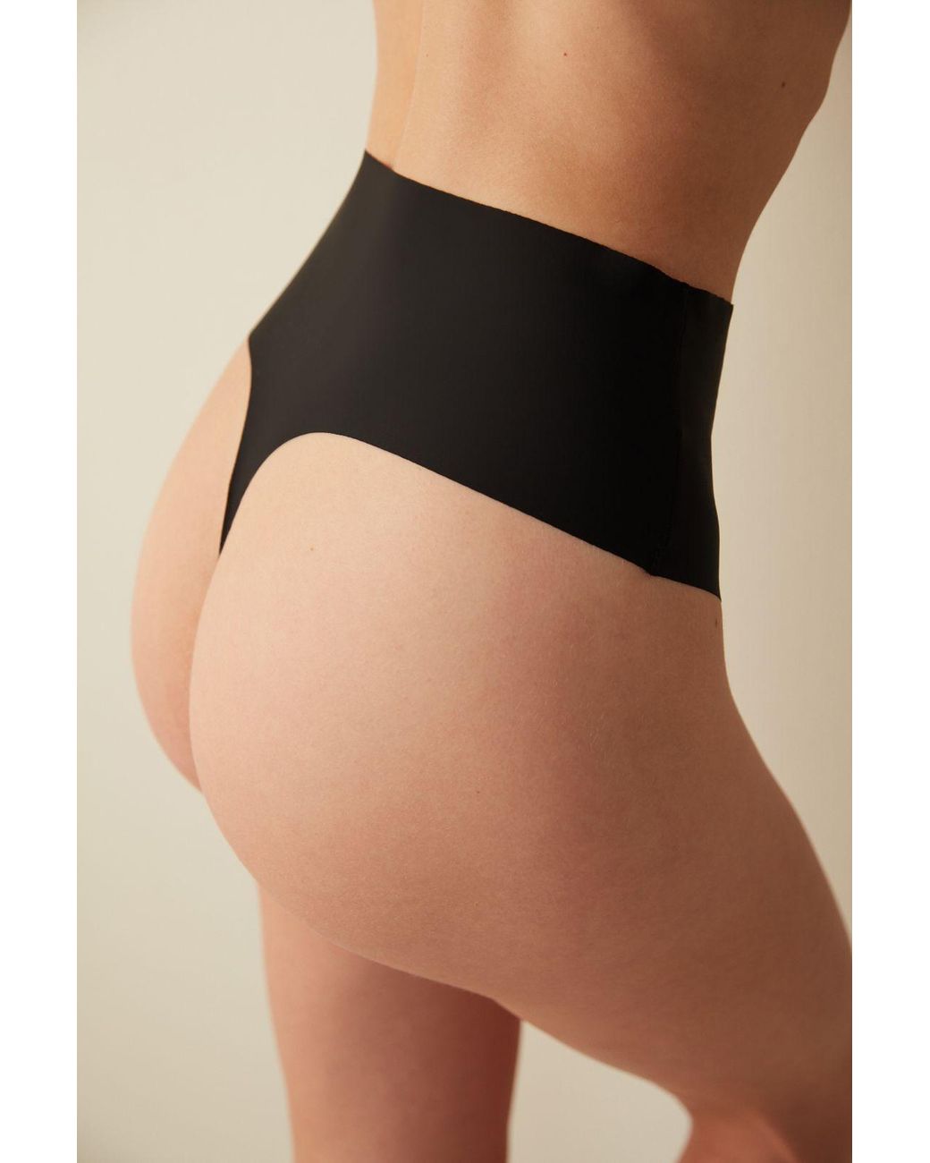 Penti Natural High-Waist Knitted Jersey Thong