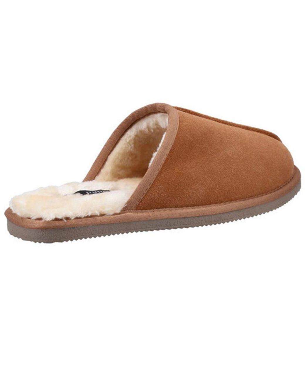 Hush Puppies Brown Coady Suede Slippers for men