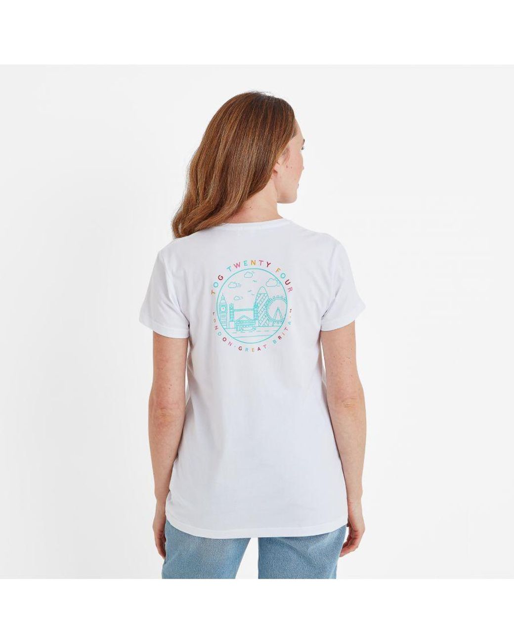 TOG24 White Capital T-Shirt Optic Cotton