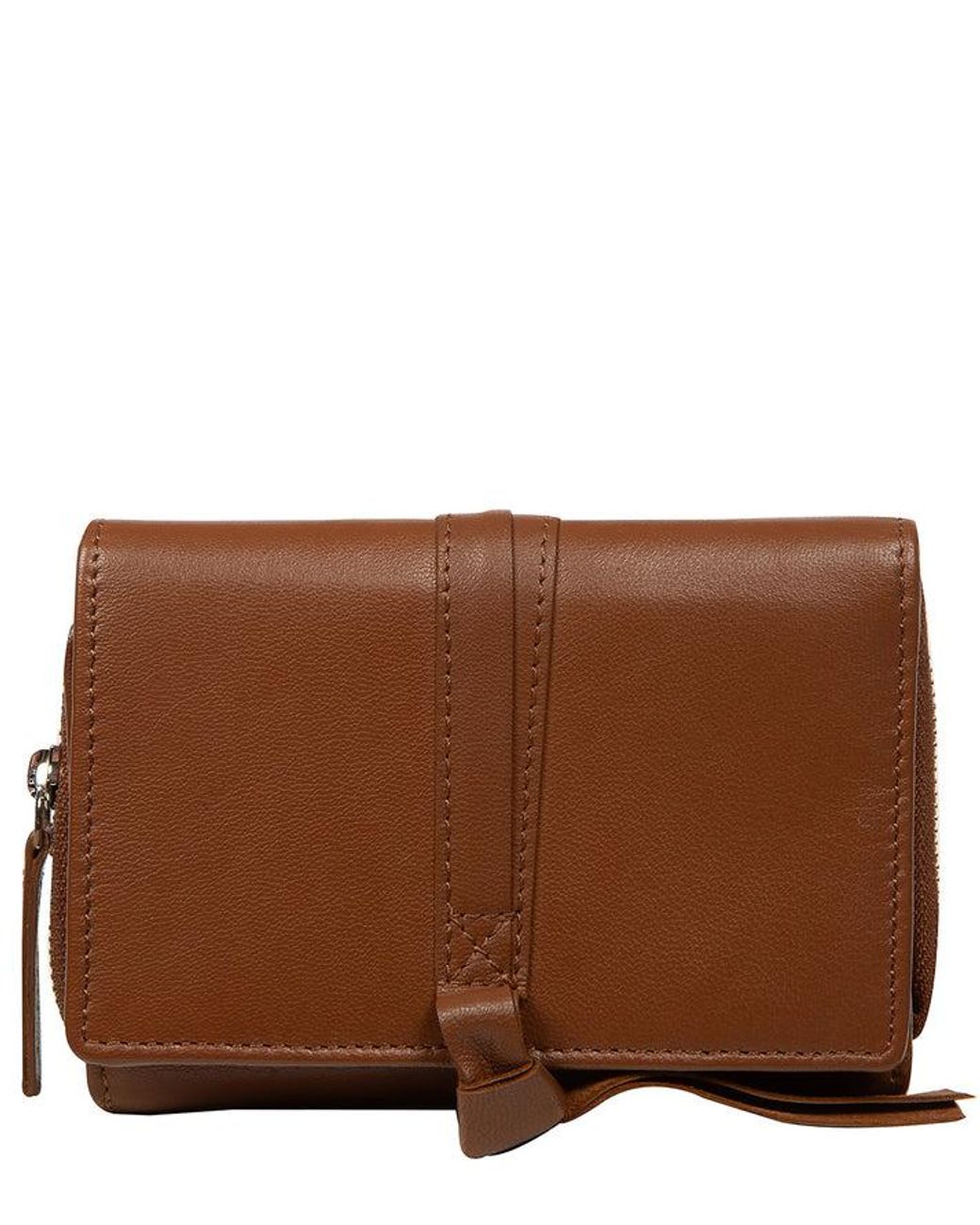 NiNa Amora Brown 'Eugenia' Leather Purse