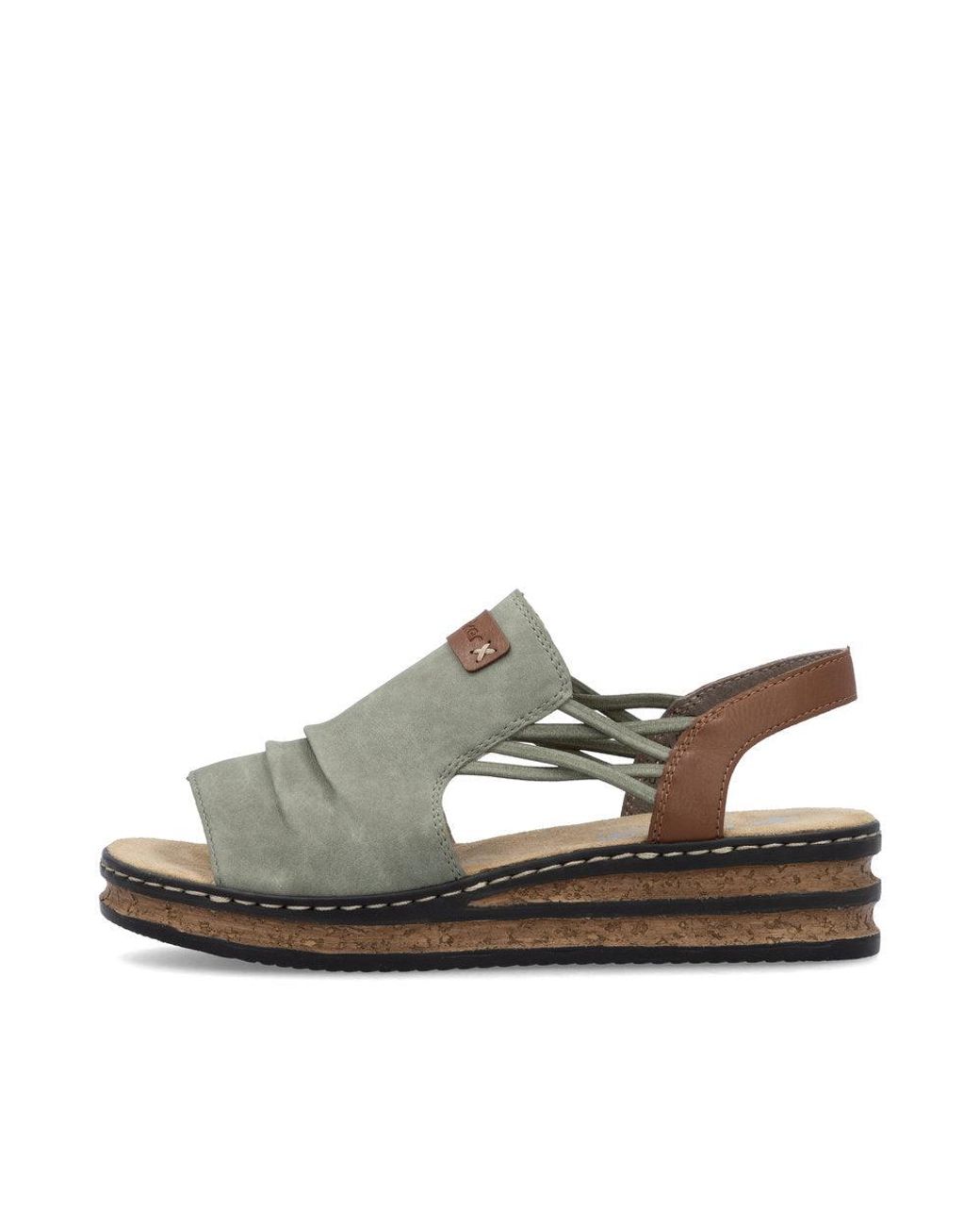 Rieker Green 62962-52 Sandals Leather