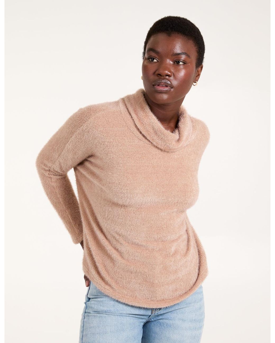 Blue Vanilla Natural High Neck Jumper