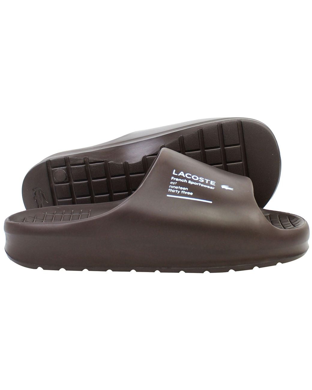 Lacoste Brown Serve Slide 2.0 223 2 Cma Sliders for men