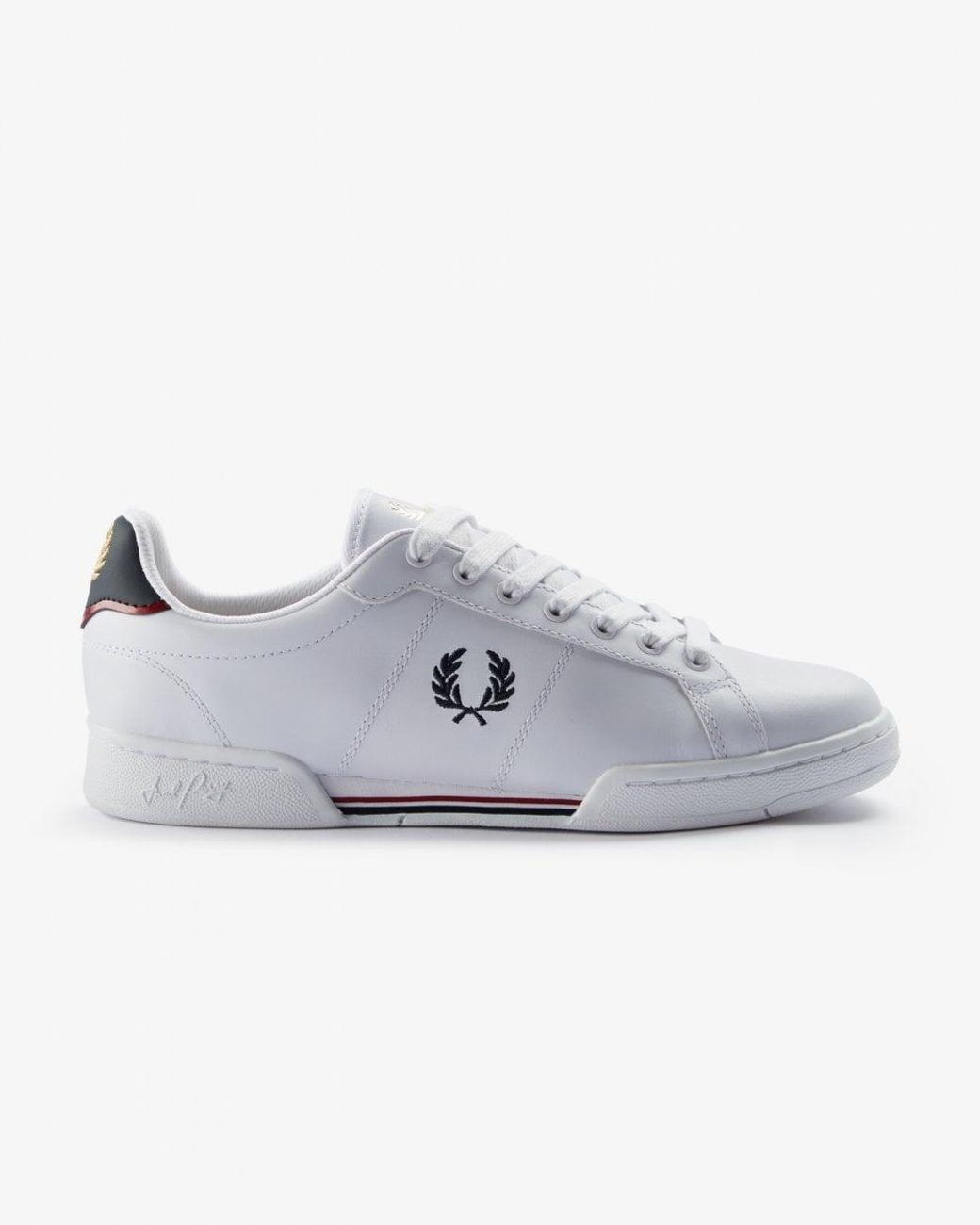 Fred Perry White B722 Leather Trainers Nos for men