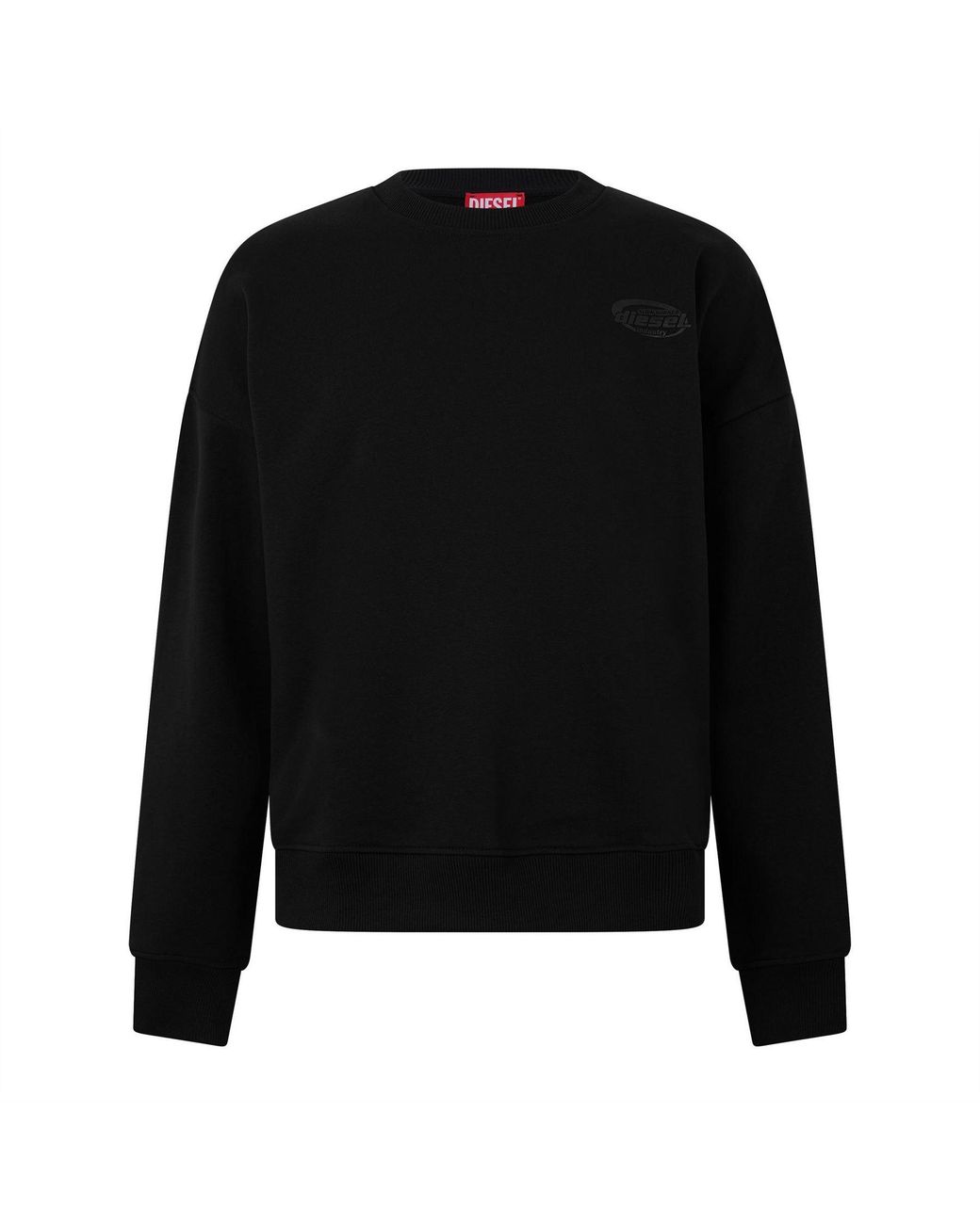 DIESEL Black S Rob R2 Crew Neck Sweatshirt for men