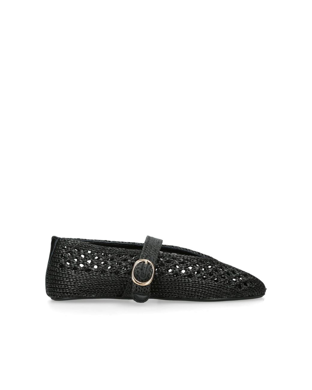 Steve Madden Black Alara Ballet Flats Fabric