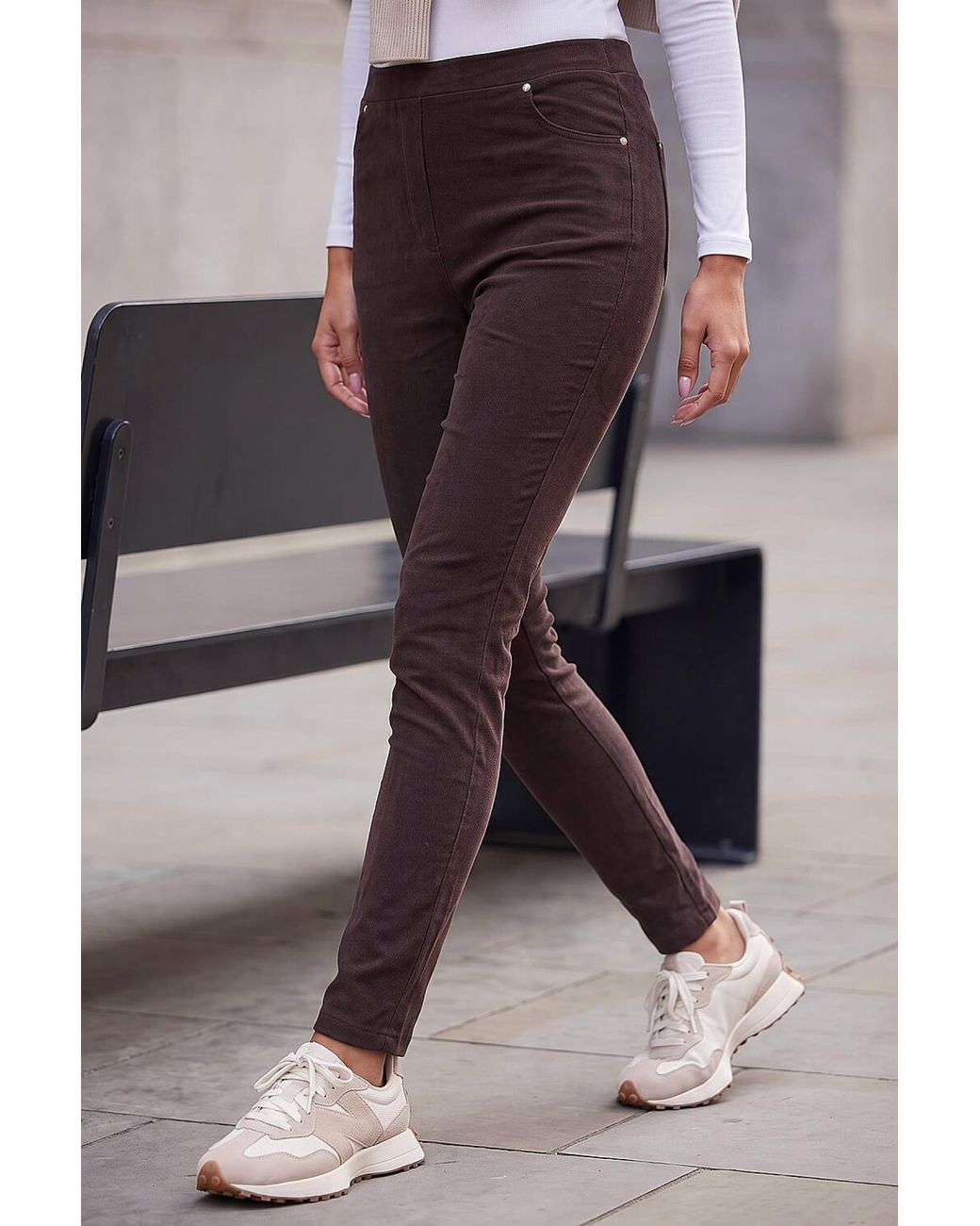 Roman Brown Corduroy Straight Leg Trouser