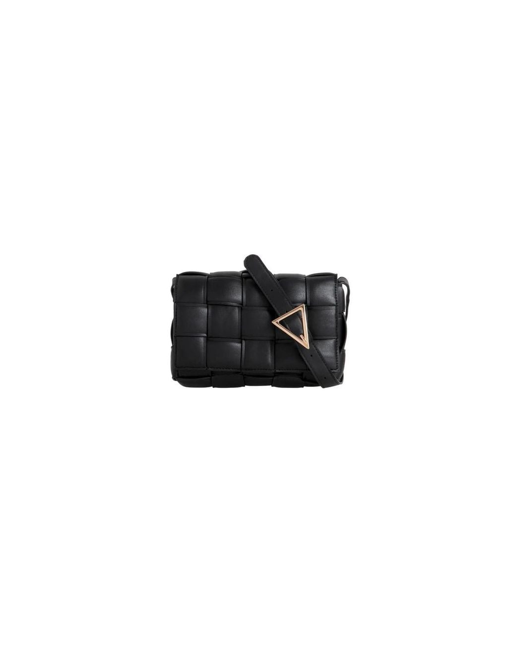 SVNX Black Woven Crossbody Bag