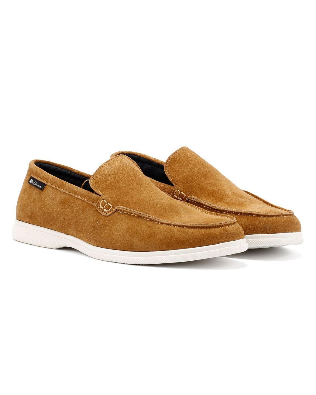 Ben Sherman Brown Amarillo Suede Men's Tan Loafers - Uk 8 for men
