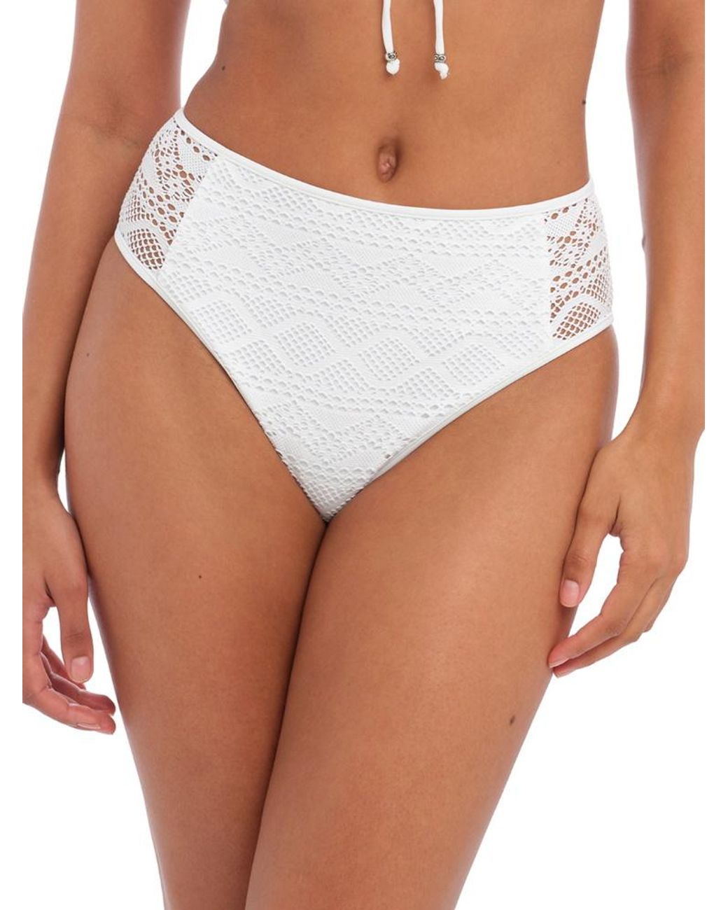 Freya White Sundance High Waist Bikini Brief