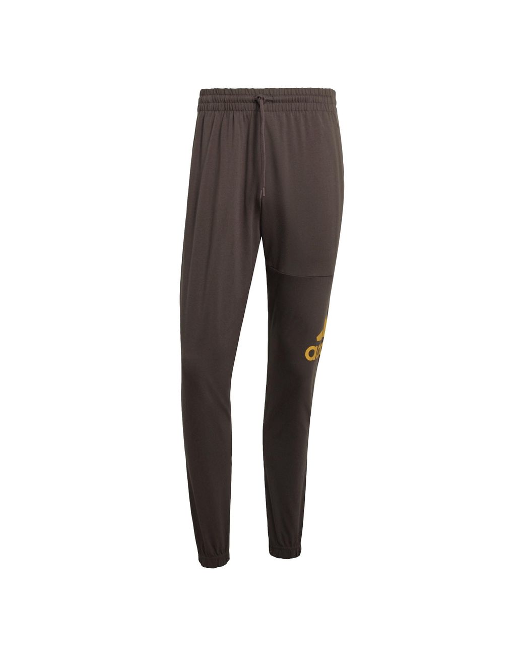 Adidas Gray Essentials Single Jersey Tapered Badge Of Sport Pants for men
