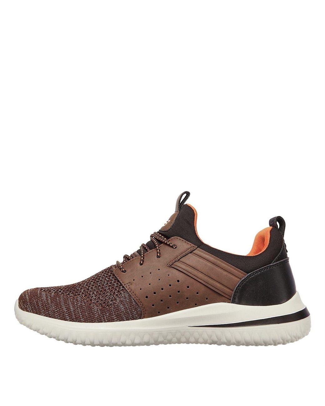 Skechers Brown Low Top Sneakers 3.0 for men