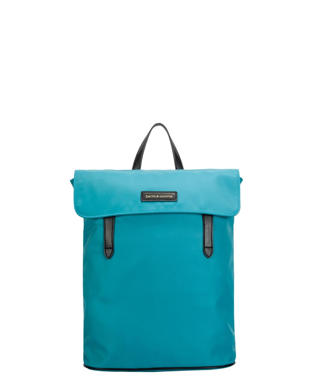 Smith & Canova Blue Nylon Flapover Backpack