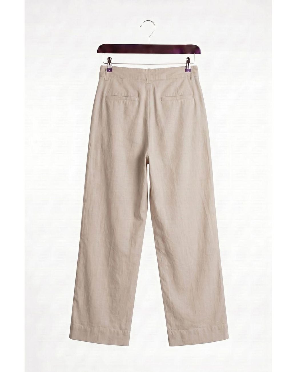 Giesto Natural High-Waist Wide-Leg Suit Pants for men