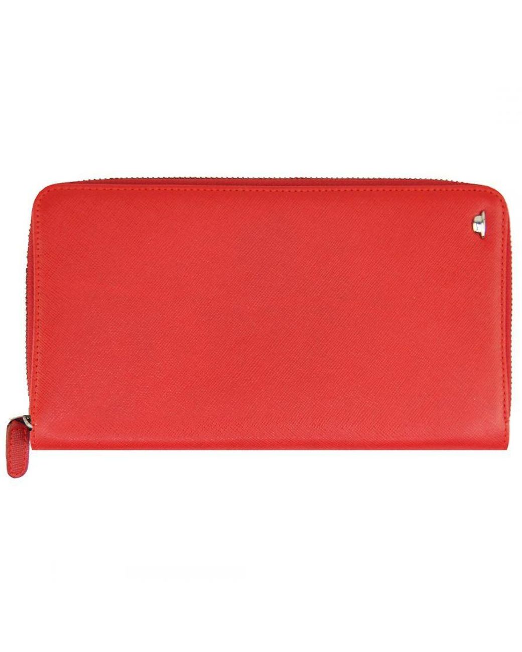 Hackett Red Mayfair Card Holder Wallet Leather