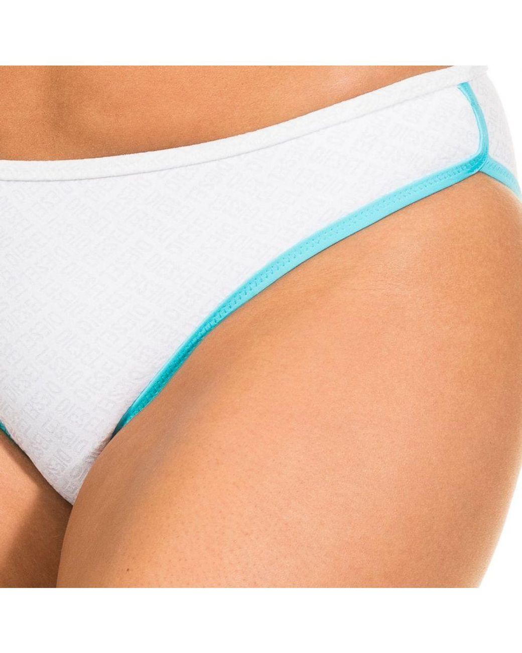 DIESEL Blue Nylon Bikini Panties